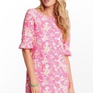 Lilly Pulitzer Women's Somerset Resort Chum Bucket Pink Fish Dress size S